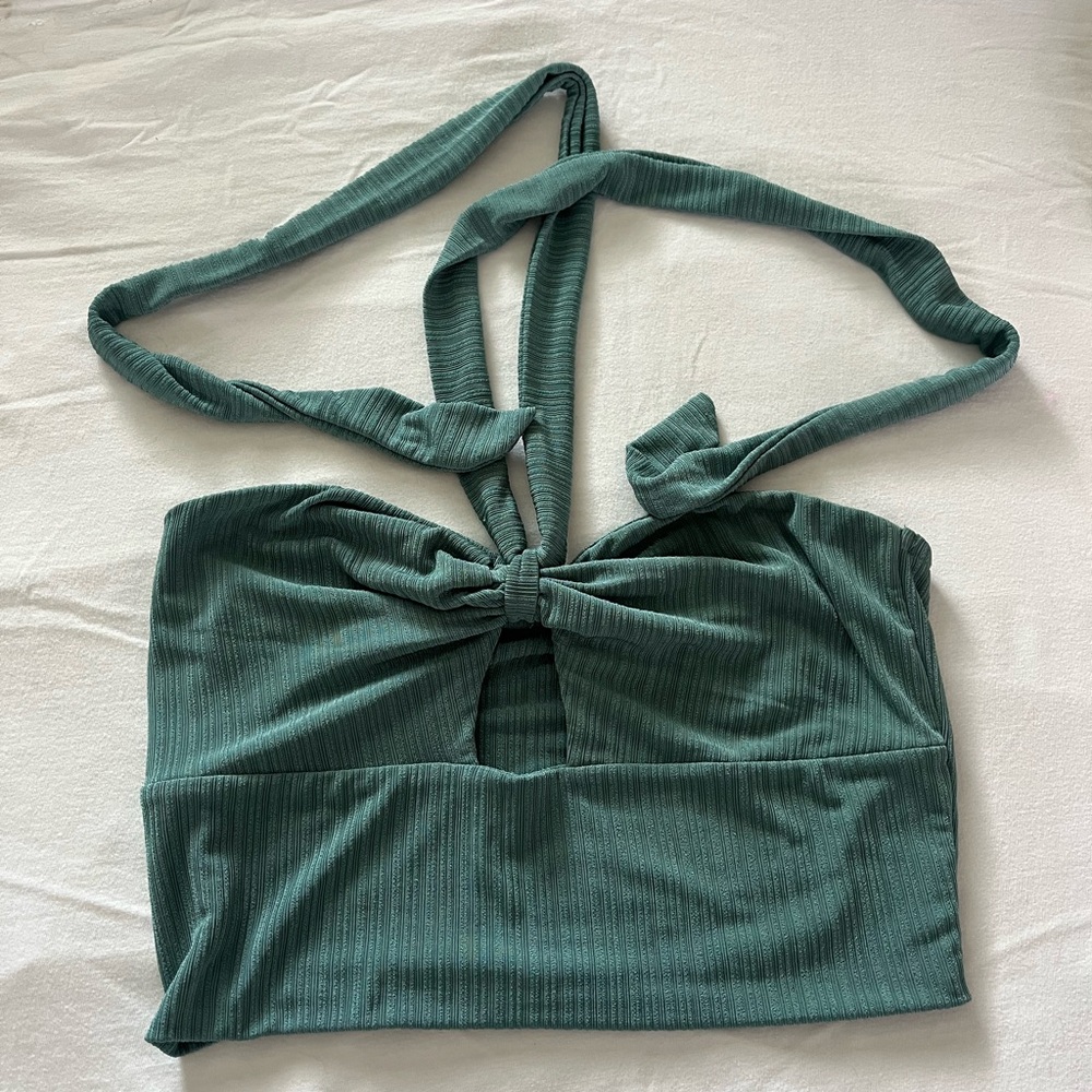Green Halter Top